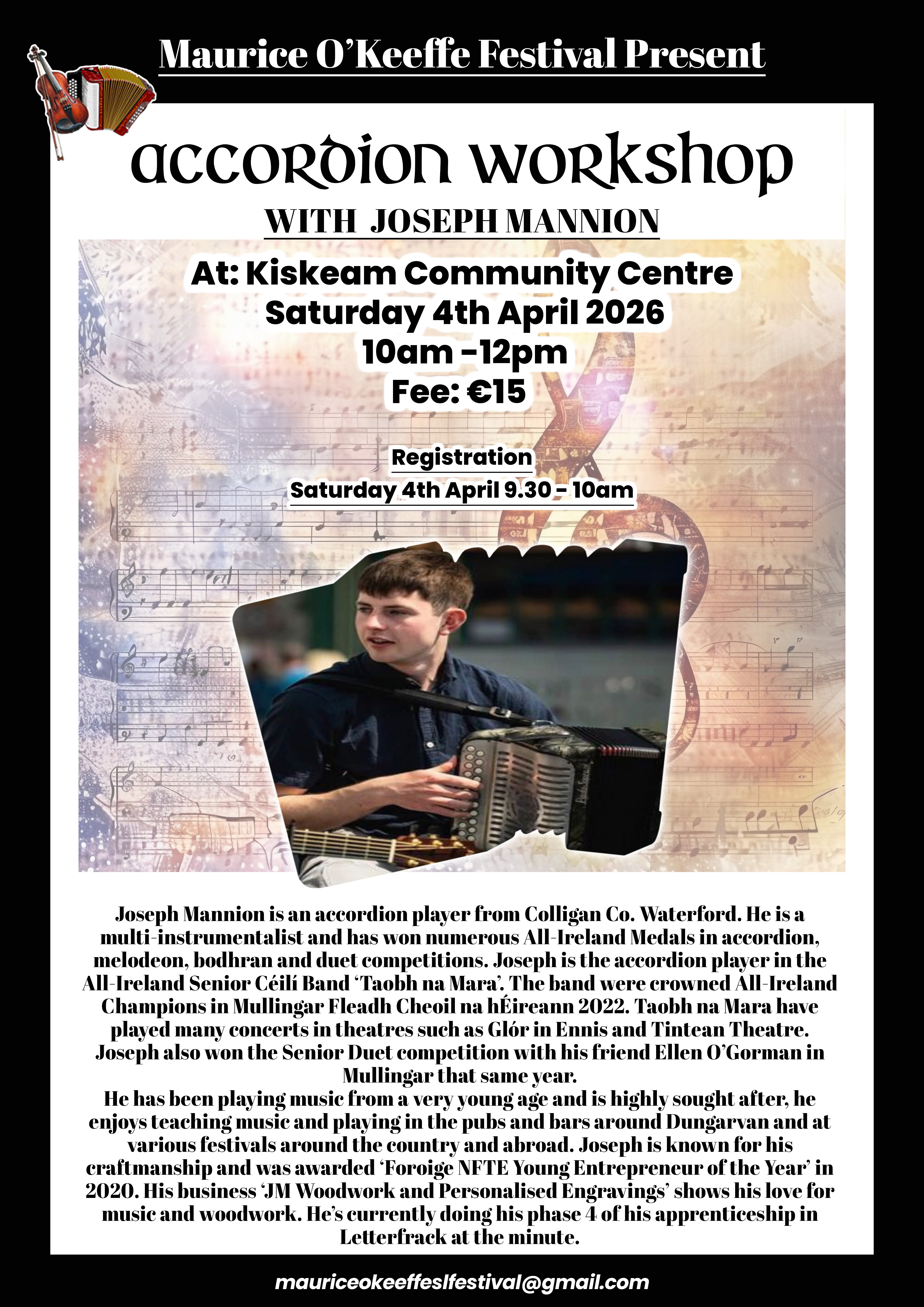 Accordion Workshop 2026 Poster